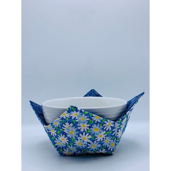 Microwave Bowl Cozy, Soup Bowl, Dinner & Pint Size, Reversible Gift Set of 3 - Picture 9 of 10